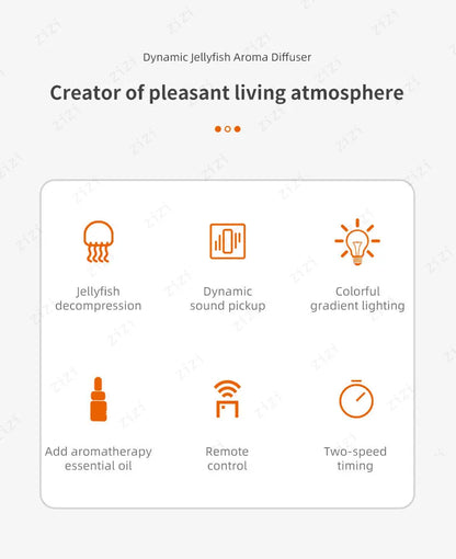 JellyMist™ - Ambient LED Jellyfish Humidifier & Diffuser